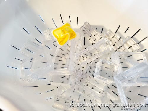 Do you know how to clean acrylic blocks in the dishwasher? They'll be sparkly new in no time! Let me show you how easy it is.
