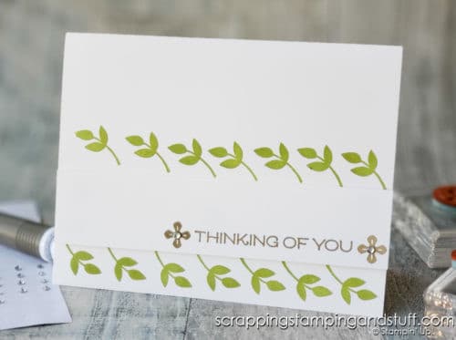 Make these three simple cards in minutes with the Stampin Up Vine Design stamp set! Perfect projects for beginning card makers!