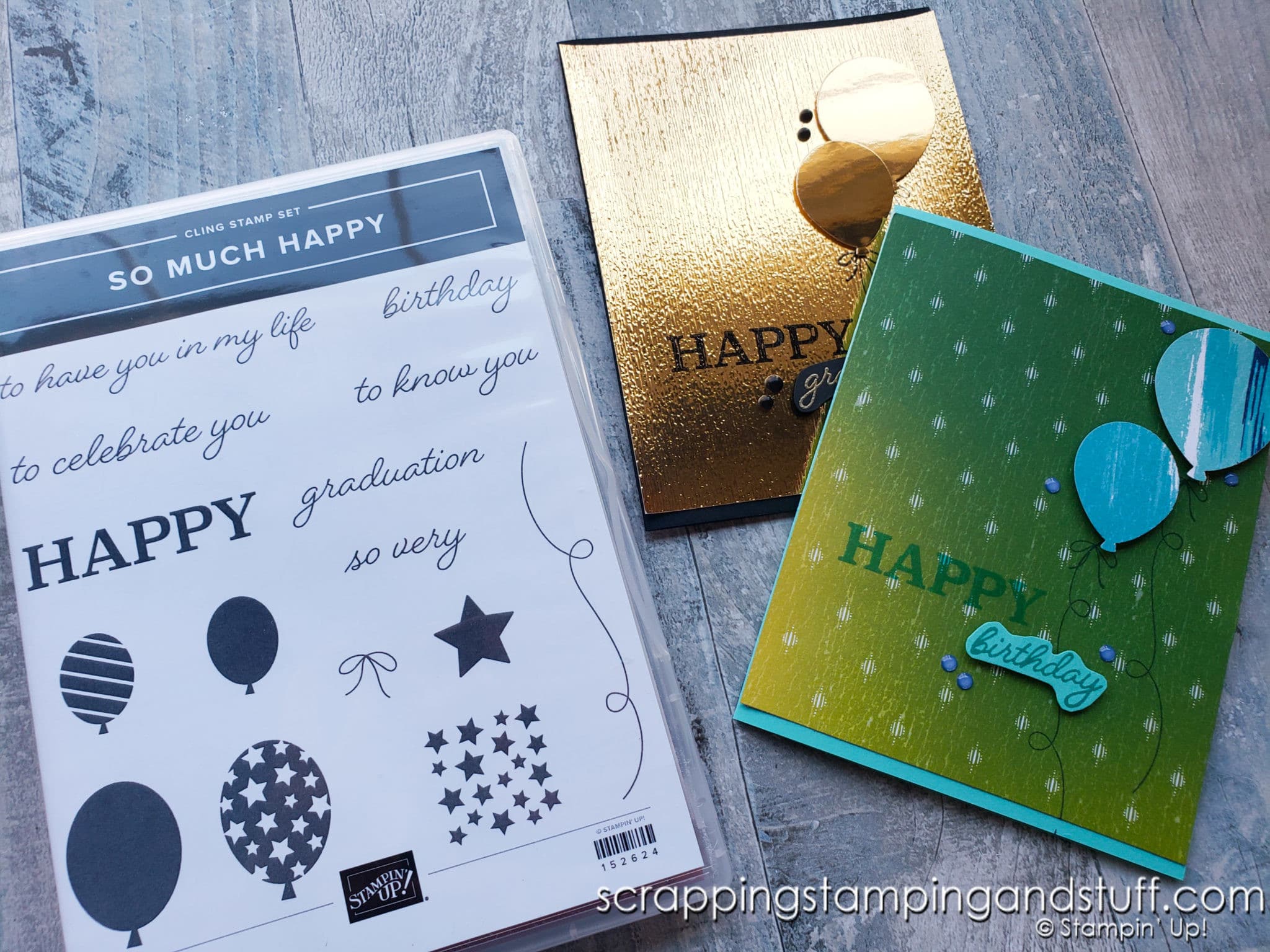 Stampin Up’s So Much Happy Retiring Stamp Set & Birthday Card