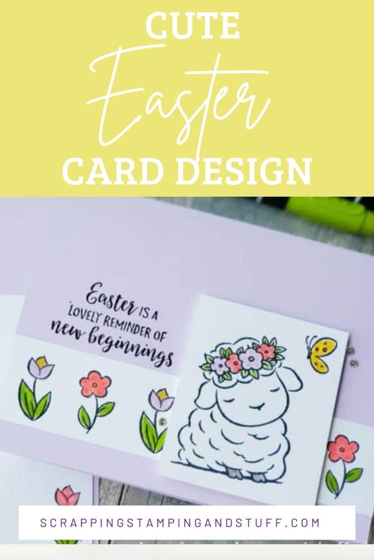 A Sweet Lamb With Stampin Up Springtime Joy
