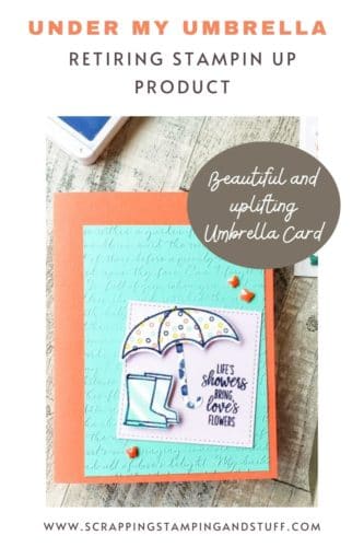 Learn to make this sweet uplifting card with Stampin Up's Under My Umbrella retiring stamp set and Umbrella Builder Punch.