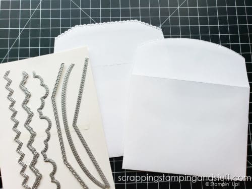 Click to see 6 creative ways to use borders dies for card making and other paper projects, featuring the Stampin Up Basic Borders dies!