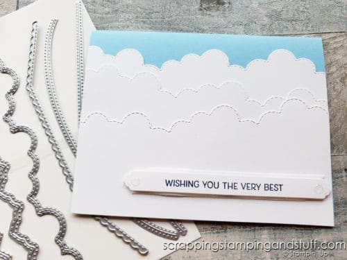 Click to see 6 creative ways to use borders dies for card making and other paper projects, featuring the Stampin Up Basic Borders dies!