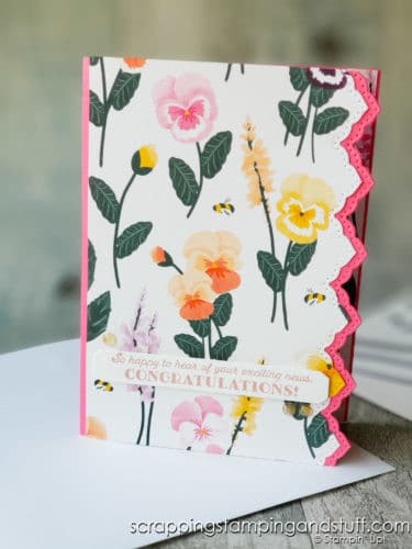 Click here to see the Stampin Up Pansy Patch bundle, and see exactly how to use the stamps and dies. You're going to love this set!