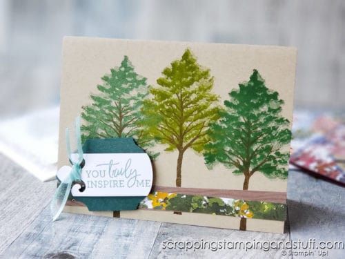 Make beautifully stunning tree cards with the Stampin Up Beauty of Friendship stamp set! Get 6 card ideas here!