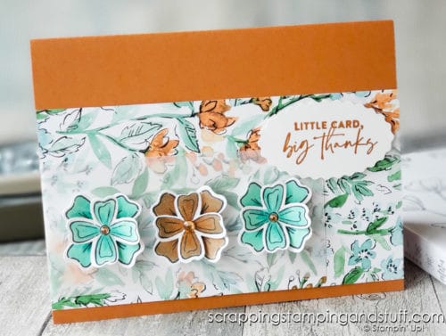 Check out this awesome stamp & punch combo called Stampin Up Flowers of Friendship. A quick & easy flower bundle for beautiful floral cards!