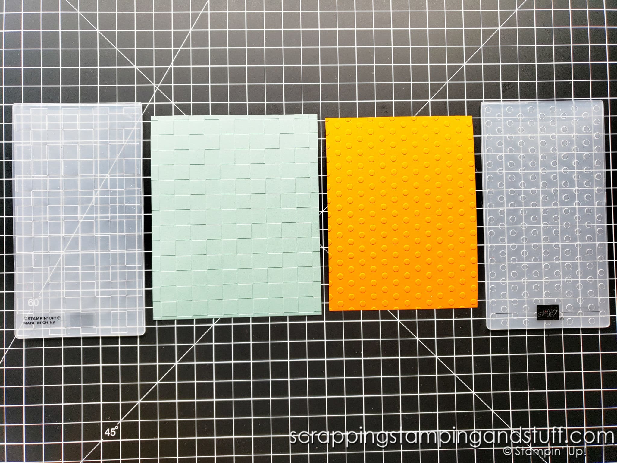 How To Emboss A Full Card Front With A Mini Embossing Folder