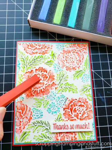 Stampin Up pastels are the best soft pastels! Click here for 7 ways to use dry pastels on your paper projects! They're so amazing!