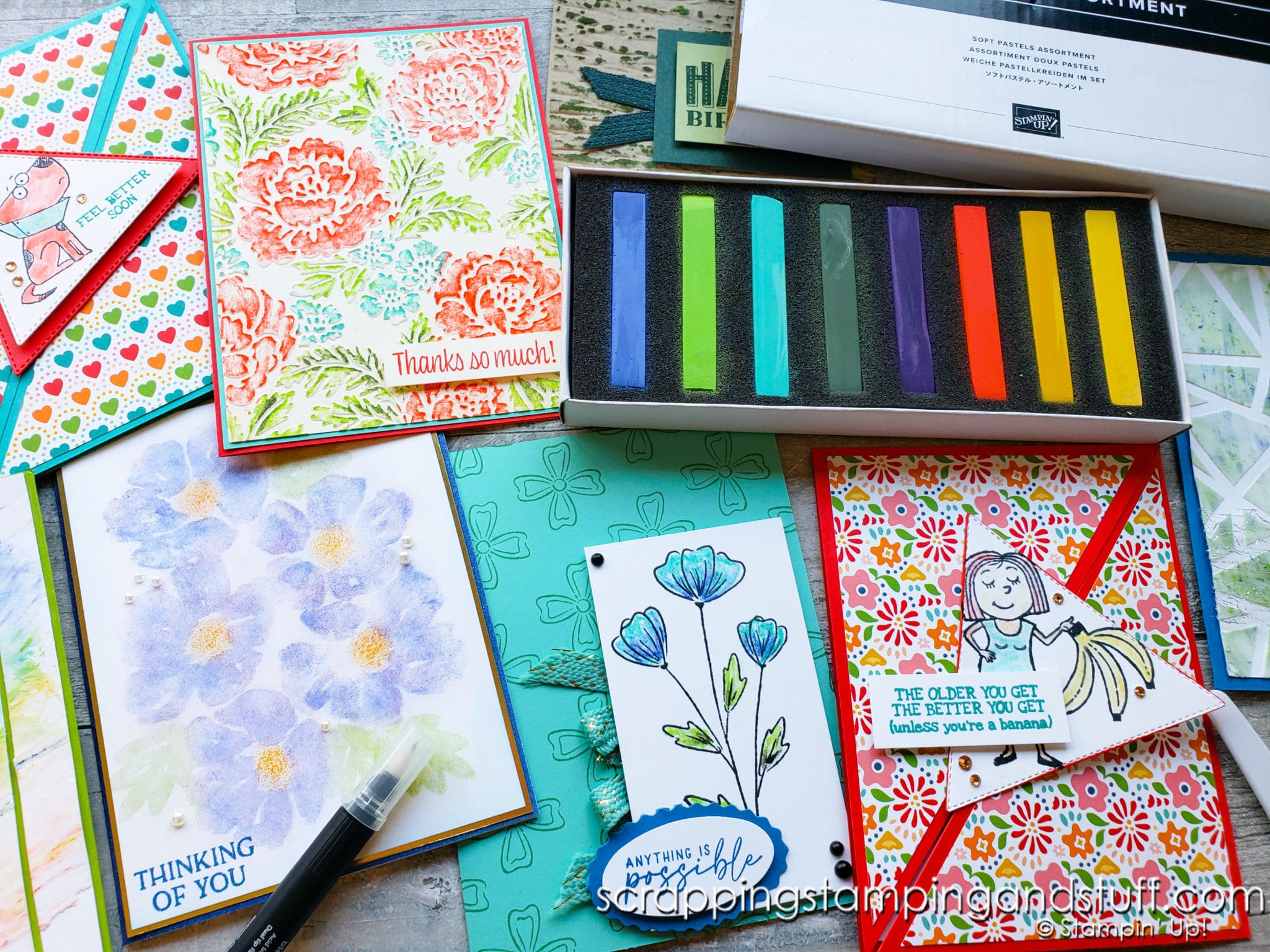 Best Soft Pastels – Using Stampin Up Dry Pastels To Add Color To Projects