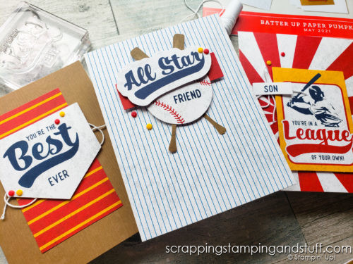 Take a look at the May 2021 Paper Pumpkin alternatives and ideas for this fun baseball themed craft kit! Serious summer fun!