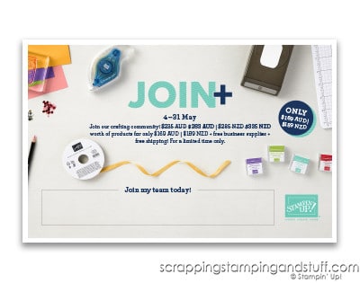 Sign Up With Stampin Up During The Join+ Sign Up Special
