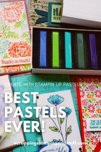 Stampin Up pastels are the best soft pastels! Click here for 7 ways to use dry pastels on your paper projects! They're so amazing!