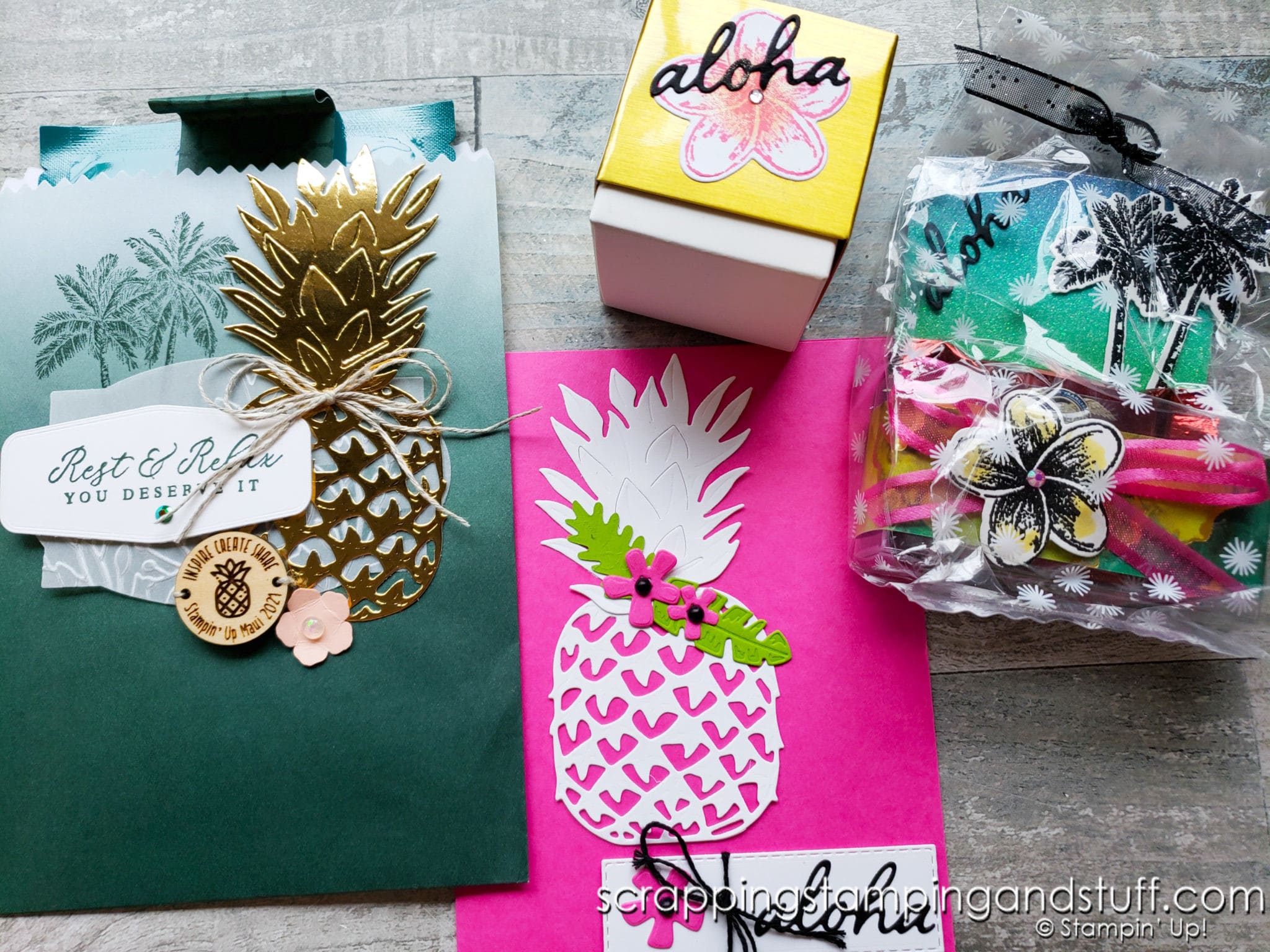 Take a look at these 52 amazing card and 3D paper project samples I received during the Stampin Up Maui Incentive Trip!