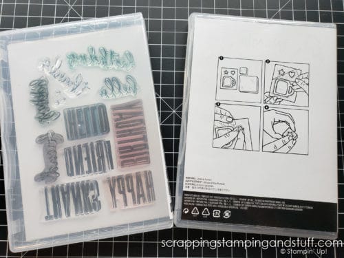 If you don't like Stampin Up's new stamp packaging, do this - it makes a huge difference! You'll be glad you did!