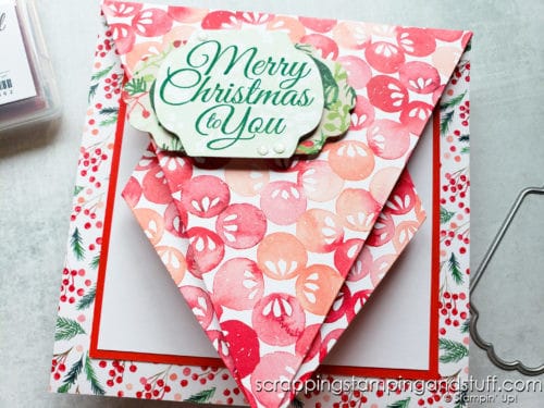This arrow fold card design is such a fun card fold to try, plus it's a great way to use up the paper in your stash! 