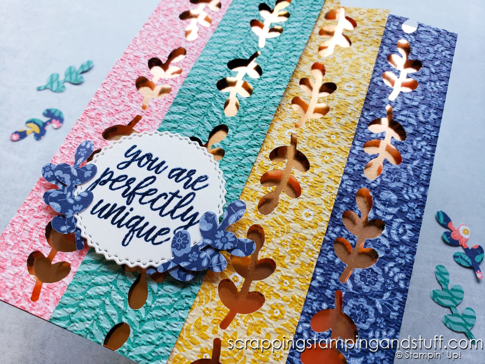 Stampin Up Symmetrical Stems Border Punch & A Fun Way To Use Border Punches