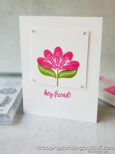  Learn how to make these 3 simple stamping card ideas in minutes using the Stampin Up In Symmetry stamp set! 