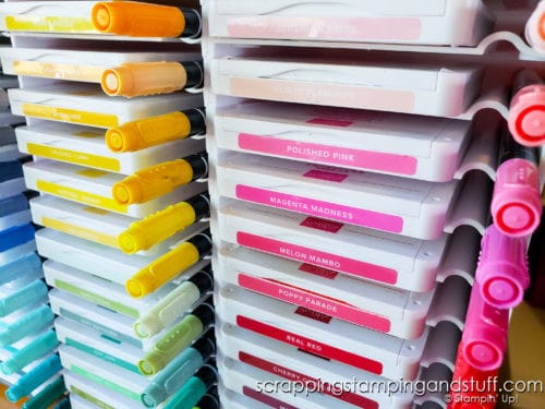 Learn what to look for in ink pad storage options and see everything Stampin Up storage for stamp pads and markers has to offer.