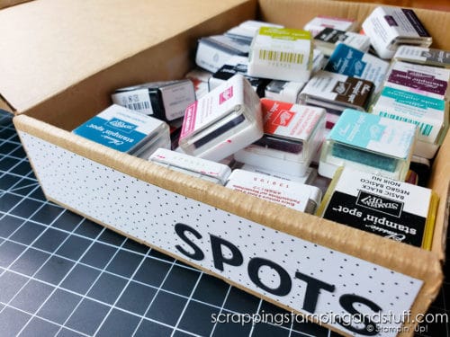 Mini ink pads are the perfect way to add colors to your collection on a budget. Click here to see Stampin Up Spots baby ink pads!