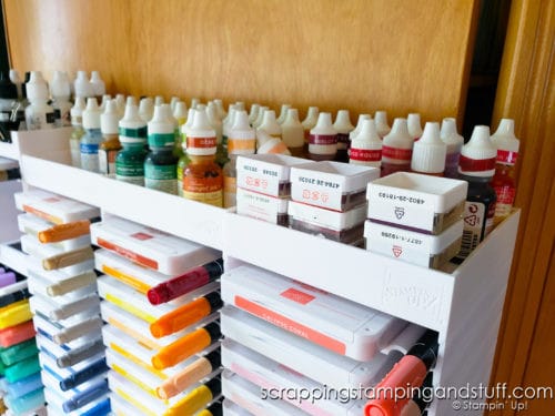 Mini ink pads are the perfect way to add colors to your collection on a budget. Click here to see Stampin Up Spots baby ink pads!