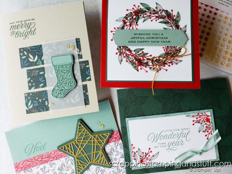 Stampin Up Tidings & Trimmings Holiday Card Class In The Mail