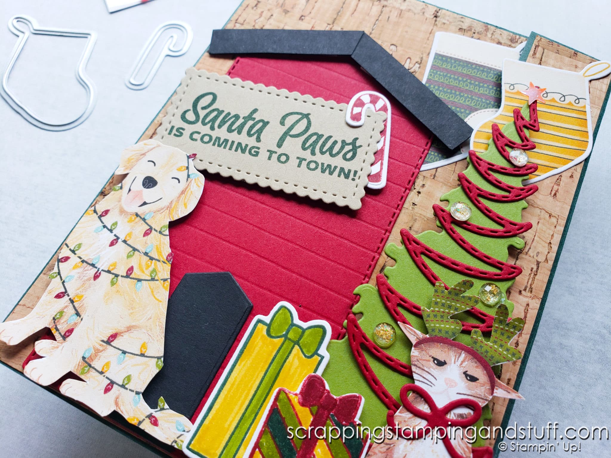 Stampin Up Sweet Little Stockings For Festive Fur Baby Projects!