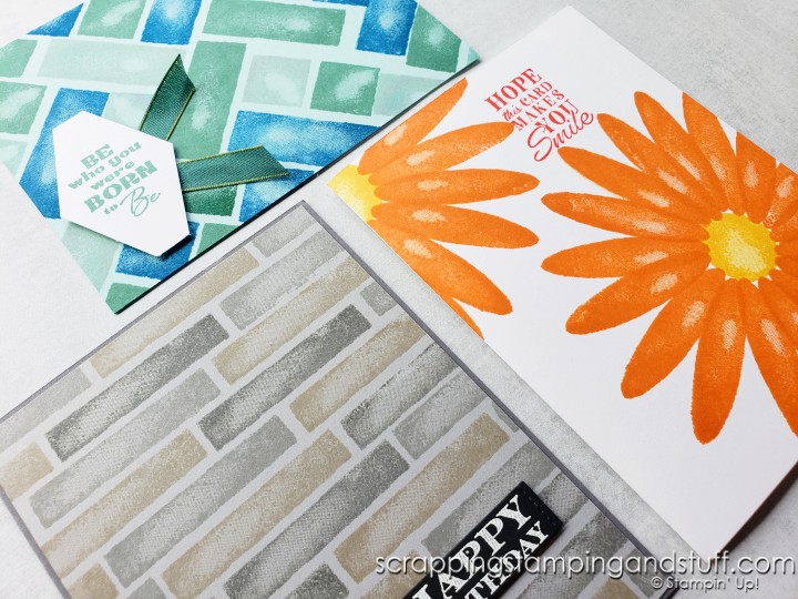 Make these quick and easy one-layer cards today using the Stampin Up Watercolor Shapes stamp set!