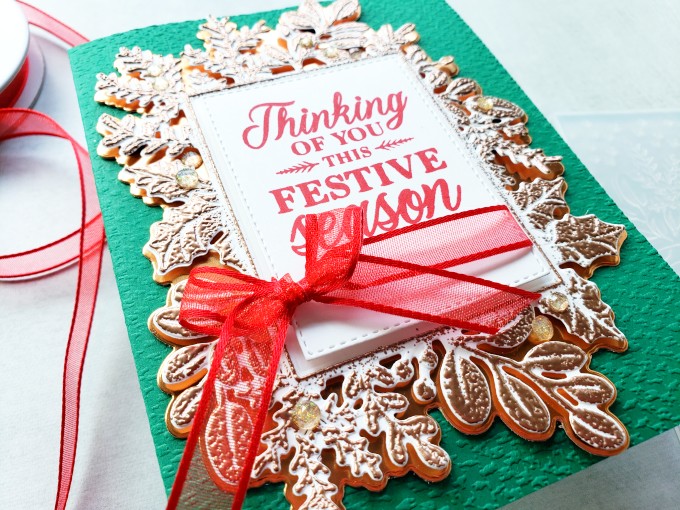 Try heat embossing over dry embossing on your card projects for beautiful textured effects!