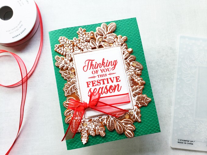 Try heat embossing over dry embossing on your card projects for beautiful textured effects!