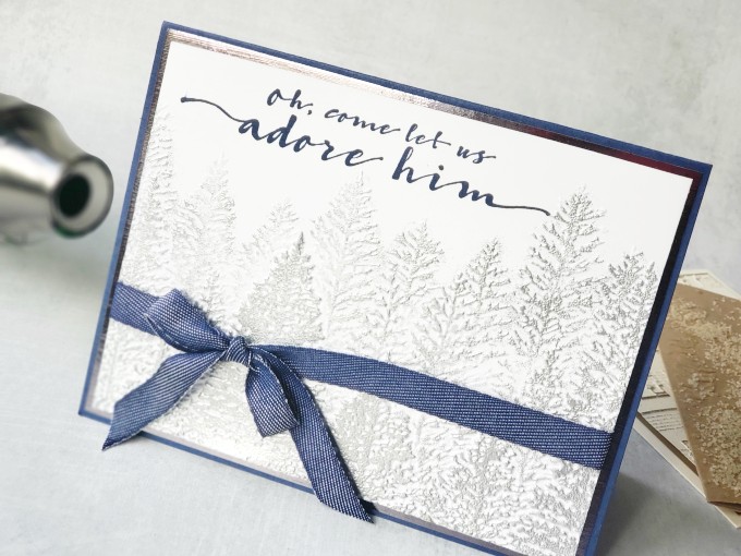 Try heat embossing over dry embossing on your card projects for beautiful textured effects!