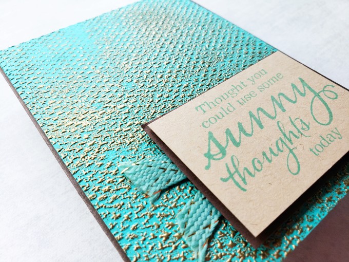 Try heat embossing over dry embossing on your card projects for beautiful textured effects!