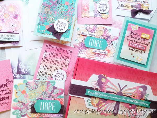 August 2021 Paper Pumpkin - Hope Box - Card Subscription Kit From Stampin Up Awesome Thinking Of You Card Kit