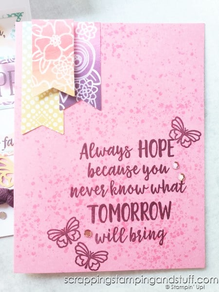 August 2021 Paper Pumpkin - Hope Box - Card Subscription Kit From Stampin Up Awesome Thinking Of You Card Kit