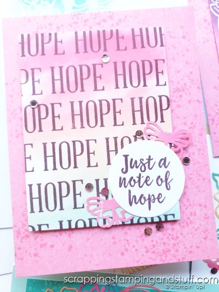 August 2021 Paper Pumpkin - Hope Box - Card Subscription Kit From Stampin Up Awesome Thinking Of You Card Kit