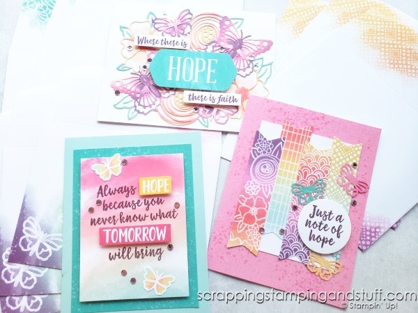August 2021 Paper Pumpkin - Hope Box - Card Subscription Kit From Stampin Up Awesome Thinking Of You Card Kit