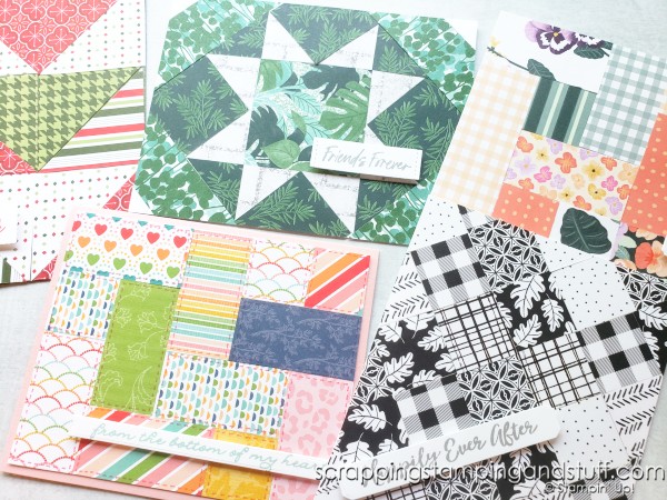 Quilt cards are the perfect way to use your paper scraps and make simple, yet beautiful card designs today!