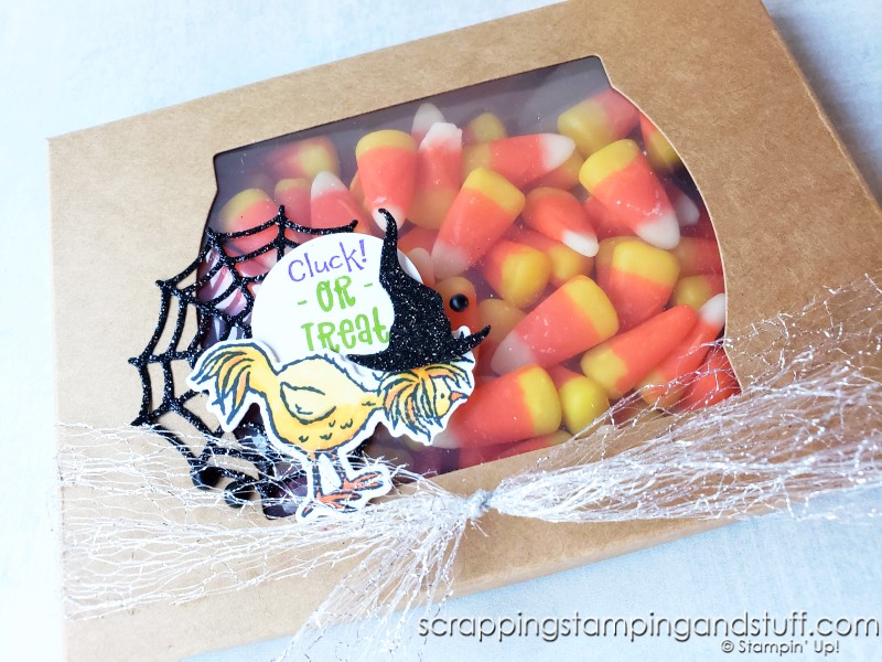 Click to see this adorable Halloween chicken treat & candy corn treat holder. Share them and make someone smile today!