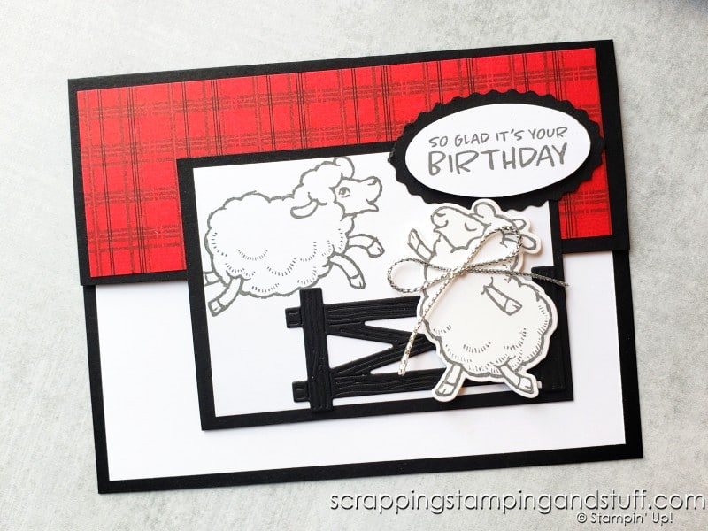 Click here for details on this simple card for replicating using the Stampin Up Art Gallery stamp set!