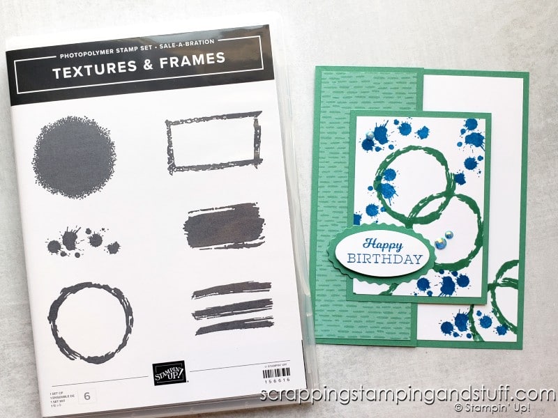 Click here for details on this simple card for replicating using the Stampin Up Art Gallery stamp set!