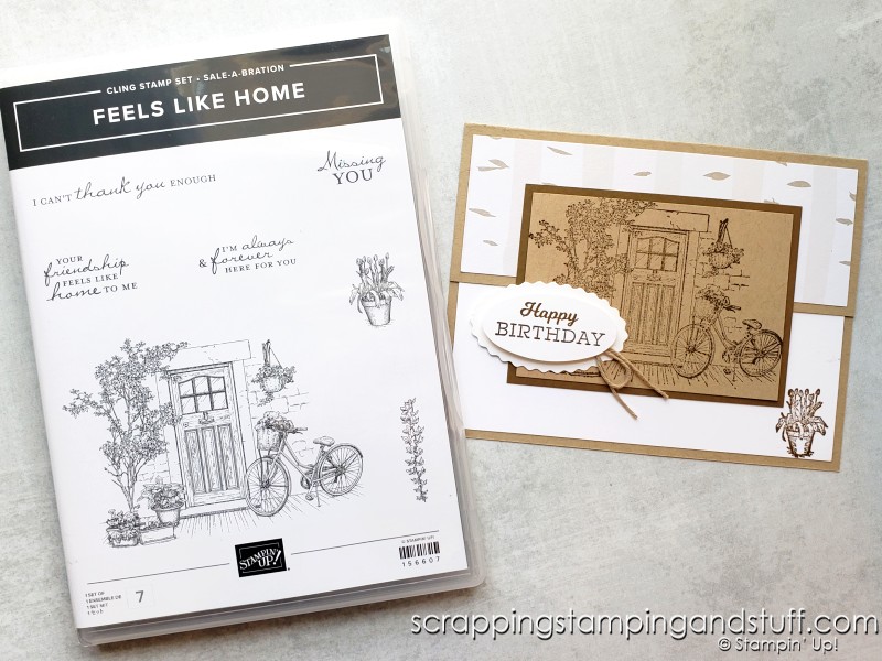 Click here for details on this simple card for replicating using the Stampin Up Art Gallery stamp set!