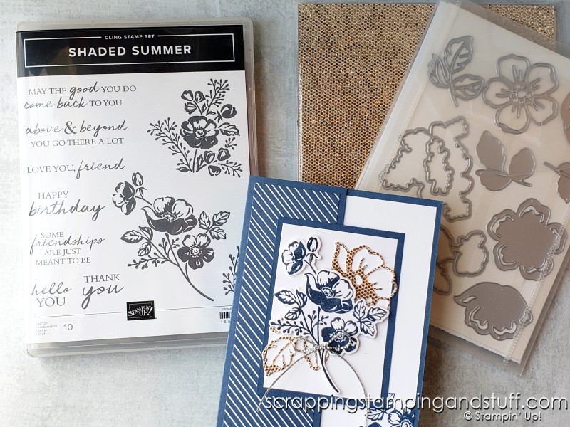 Click here for details on this simple card for replicating using the Stampin Up Art Gallery stamp set!