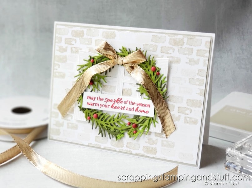 Stampin Up Sparkle Of The Season Window Christmas Card