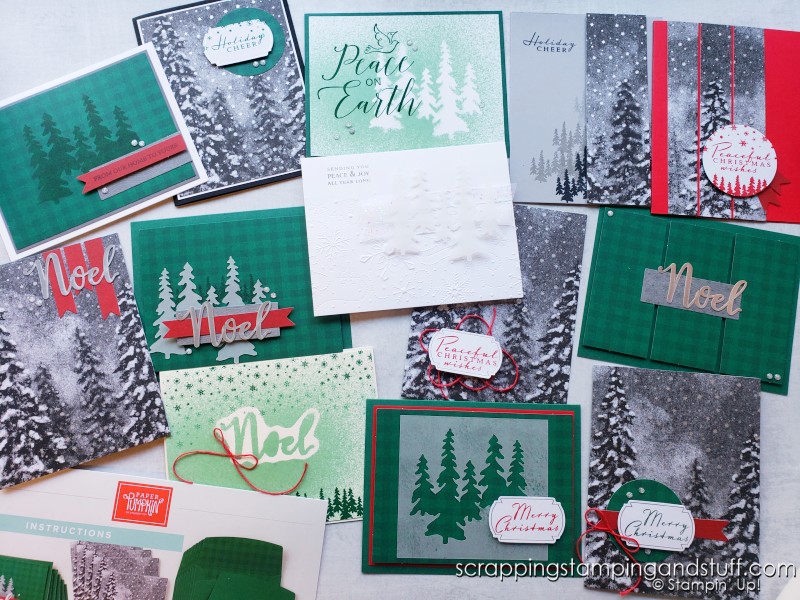 October 2021 Paper Pumpkin Alternative Ideas - Christmas Card Kit In The Mail
