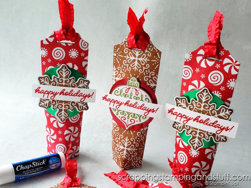 Make this lip balm tiny treat bag as a quick and inexpensive DIY gift idea for Christmas, birthdays, party favors and more!