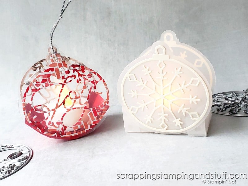 Take a look at this simple ornament and lantern, which make perfect Christmas decorations and DIY gift ideas!