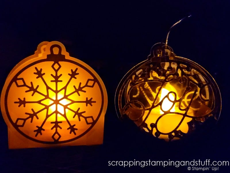 Take a look at this simple ornament and lantern, which make perfect Christmas decorations and DIY gift ideas!