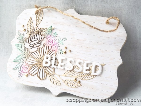 Stampin Up Artistically Inked Sign – 12 Days of DIY Gift Ideas