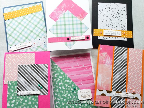 Get time-saving tips for making handmade cards and watch as I create 18 cards in 30 minutes!