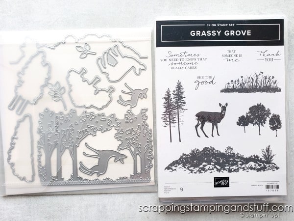 Make simple silhouette cards in minutes using dies and black paper. See beautiful samples using the Stampin Up Grassy Grove bundle.