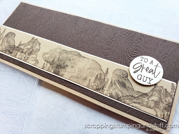 Click to see how to emboss slimline cards using no special embossing folders! Get on the slimline card making bandwagon!